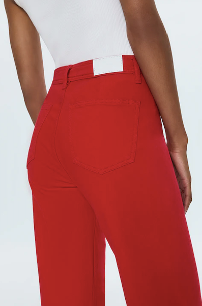 Penny Crop High Rise Wide Leg Ruby