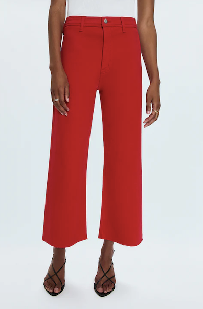 Penny Crop High Rise Wide Leg Ruby