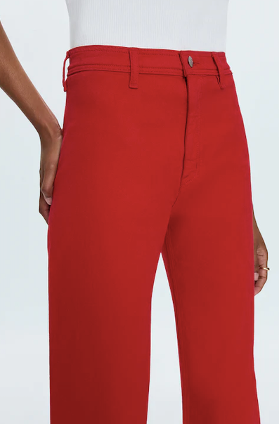 Penny Crop High Rise Wide Leg Ruby