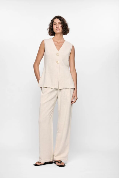 Piper Tunic Vest Natural