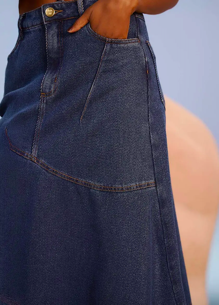 Raiza Skirt Indigo