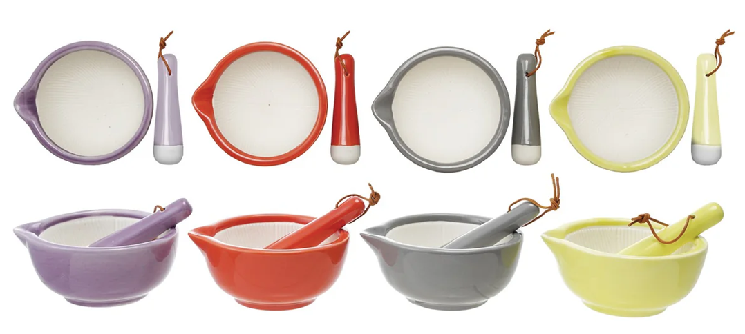 Ceramic Mortar Pestle