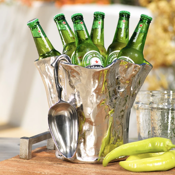Artesan Aluminum Ice Bucket With Scoop