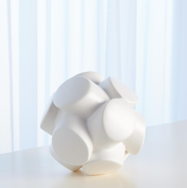 Mayet Sculpture-Matte White-Sm