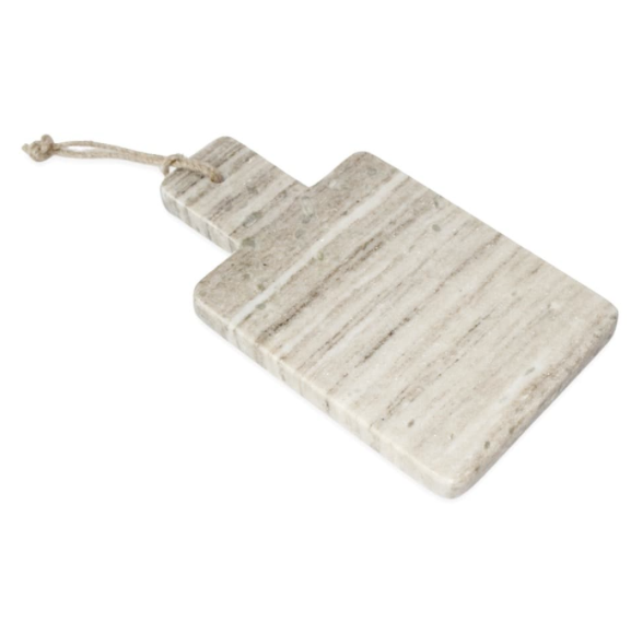 Marble Cheese Board W Jute Handle Beige sm