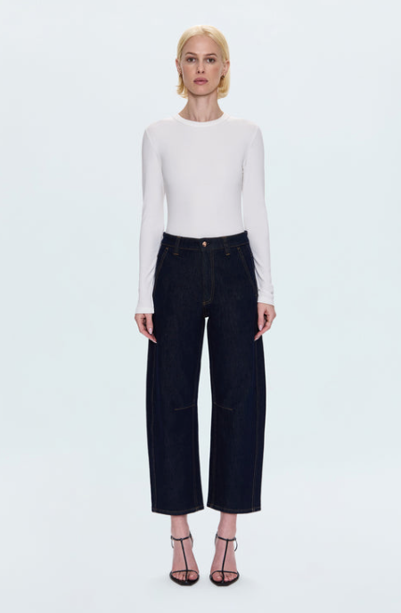 Beau Seamed Crescent Raw Jean Nightfall