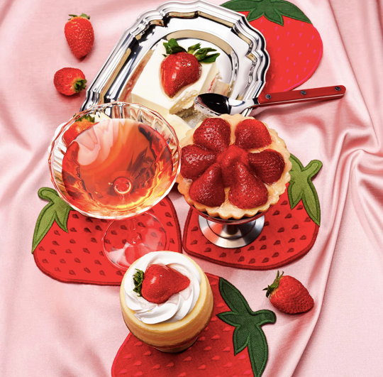 Strawberry Cocktail Napkins