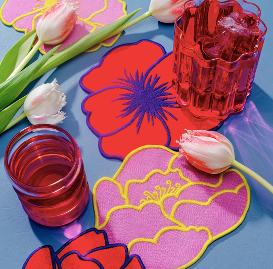 Flower Cocktail Napkins