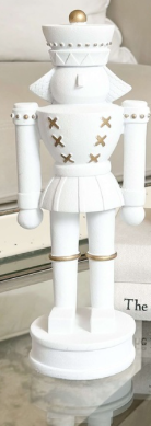 White Resin Nutcrackers
