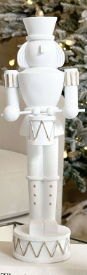 White Resin Nutcrackers