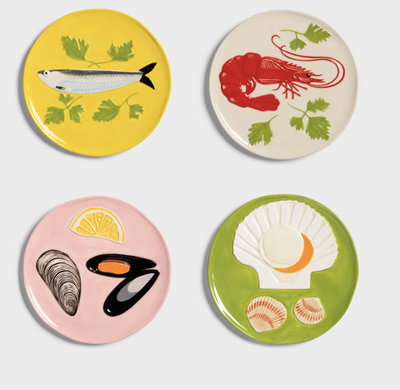 Plate de la mar set of 4