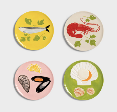 Plate de la mar set of 4