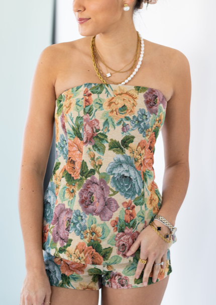 Cambria Top Cream Multi