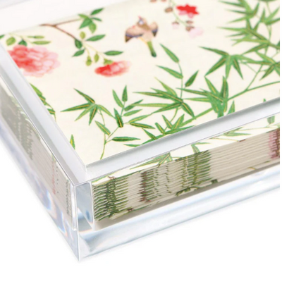 Acrylic Guest Napkin Holder in Crystal Clear