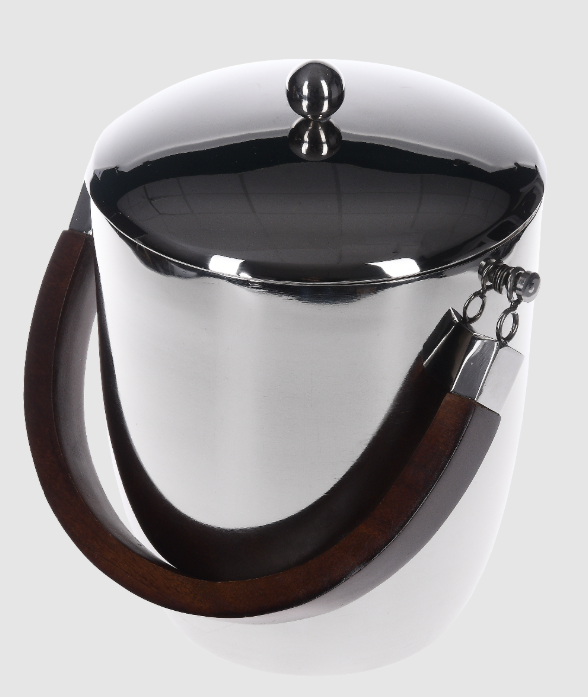 Double Wall Plain Wine Cooler w Wood Handle