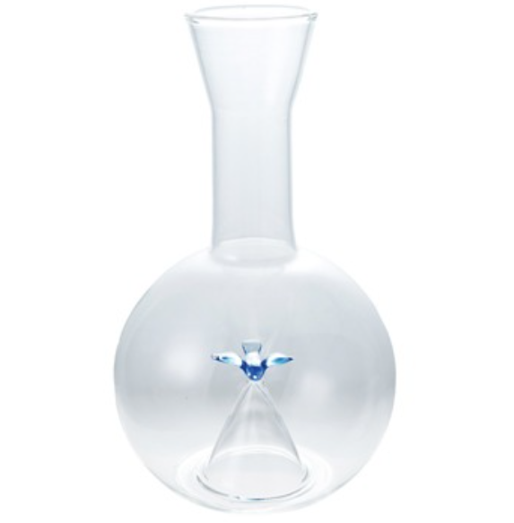 Glass Decanter Blown Bird