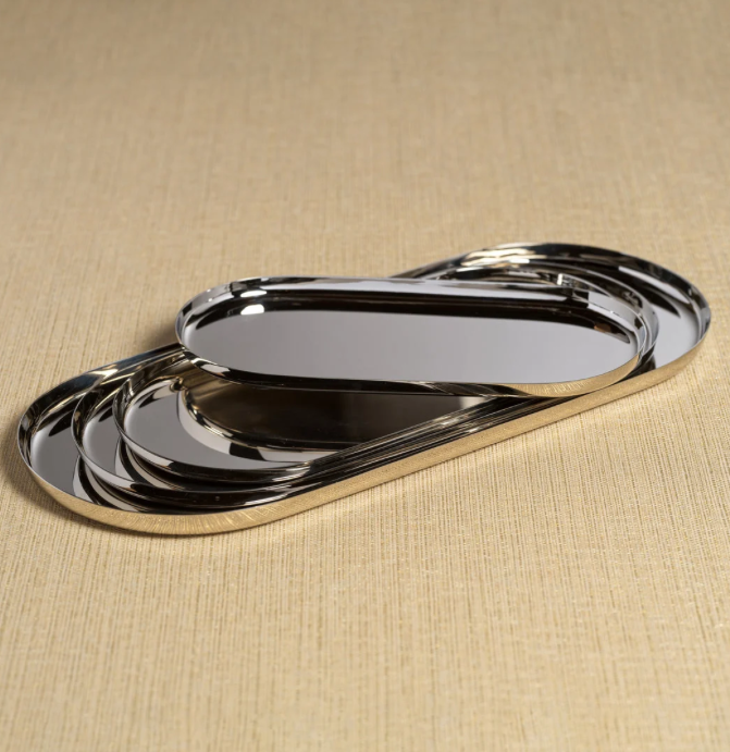 Park Lane Versatile Oval Tray Nichel