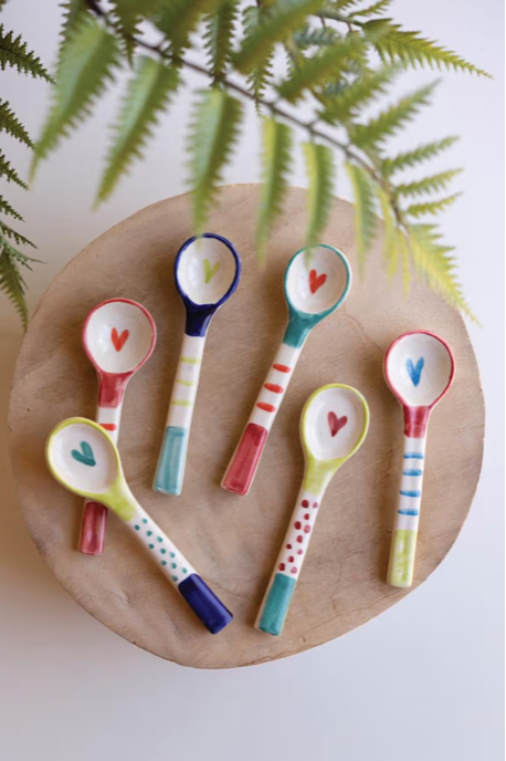 Decorative Ceramic Spoons Multi