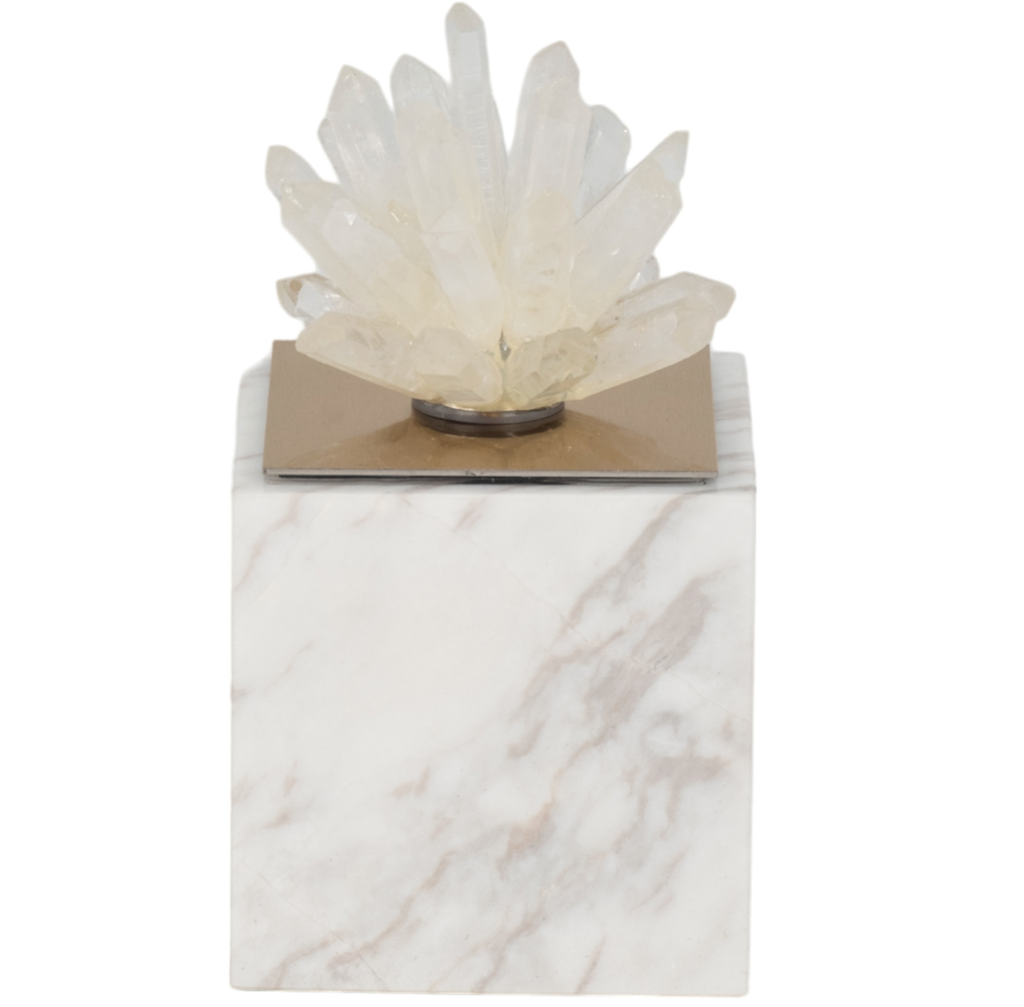 Julia Tall Crystal And Marble Block