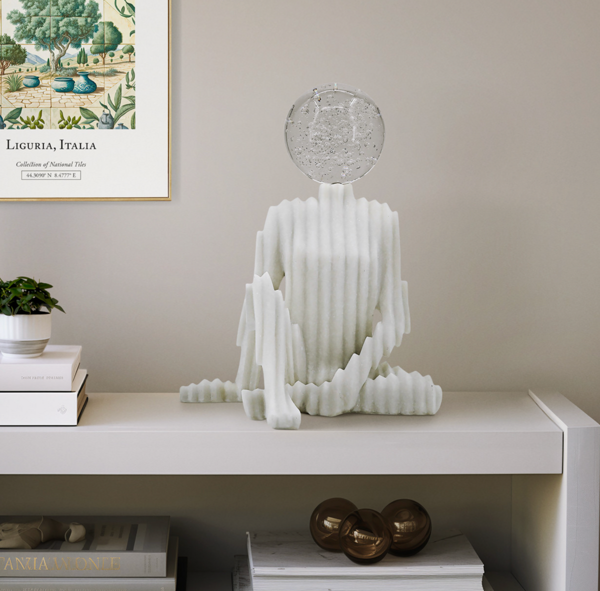 Aoraki Statuary With Crystal Sphere