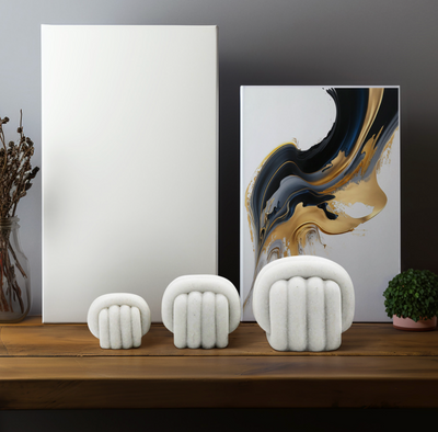 Huzzzah Decor Knot Object White