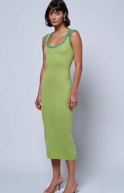 Grey Maxi Dress Green