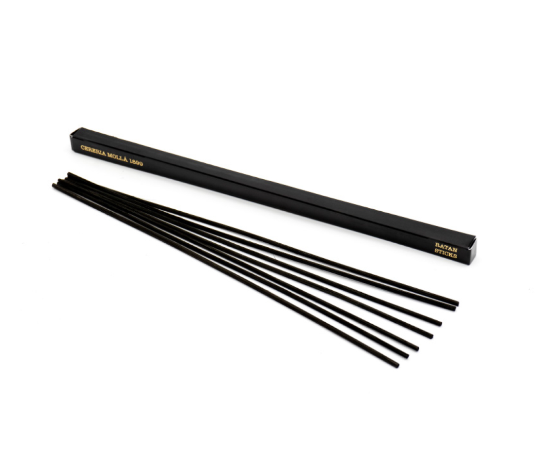 VARILLAS RATTAN NEGRAS PARA RECAMBIO MIKADO