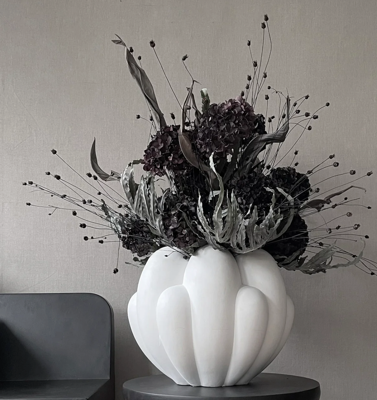 Bloom Vase Big Bone White