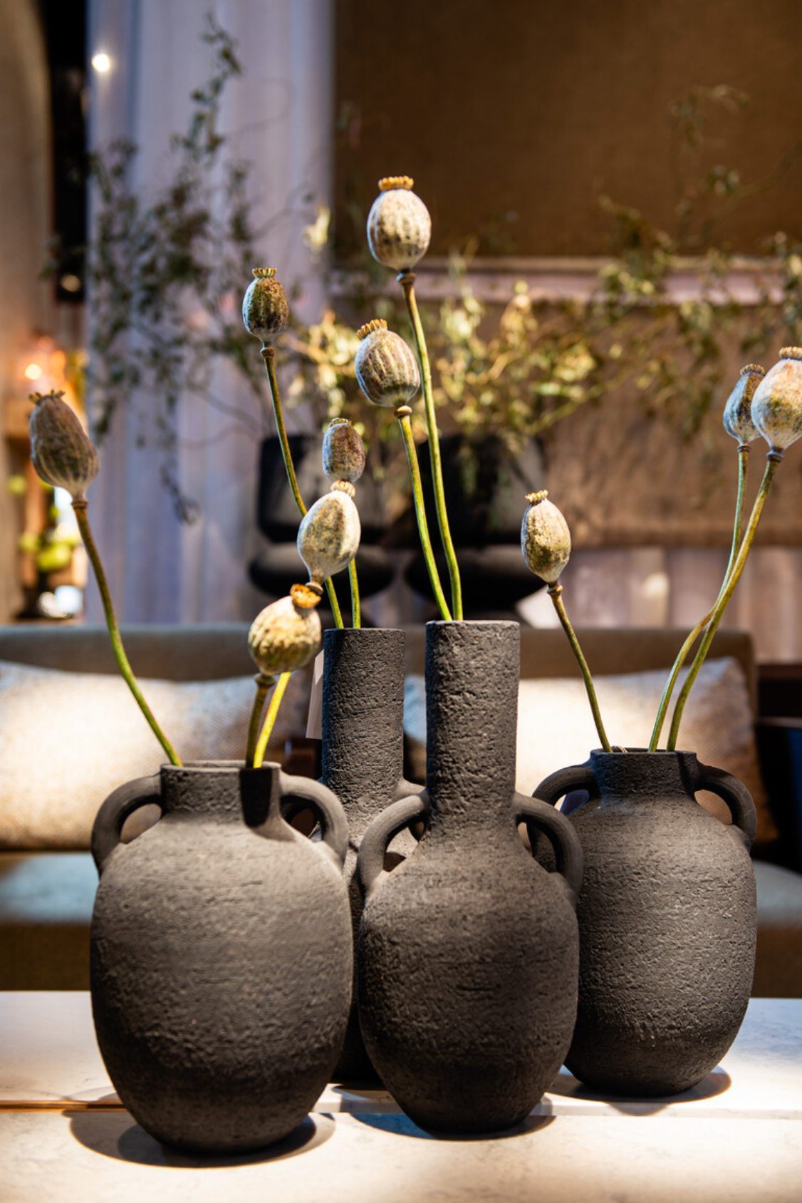 Vase Melvin Ceramic Black