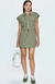 Mariah Zip Front Dress Eucalyptus