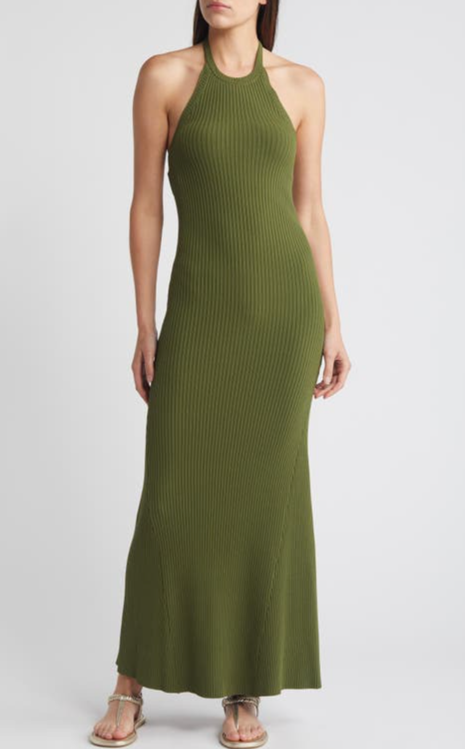 Rosa Midi Dress Olive