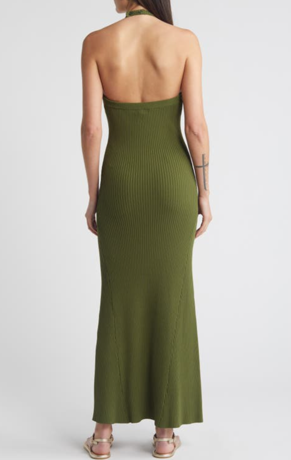 Rosa Midi Dress Olive