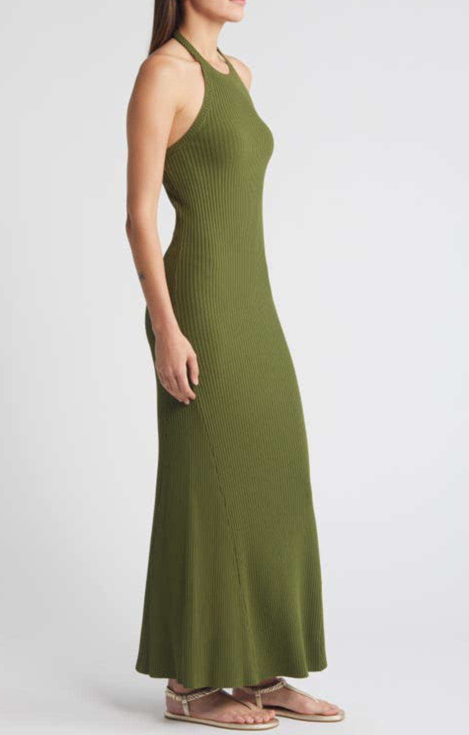 Rosa Midi Dress Olive