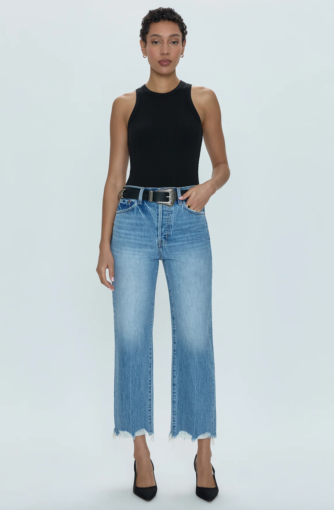 Cassie Super High Rise Straight  Era Vintage