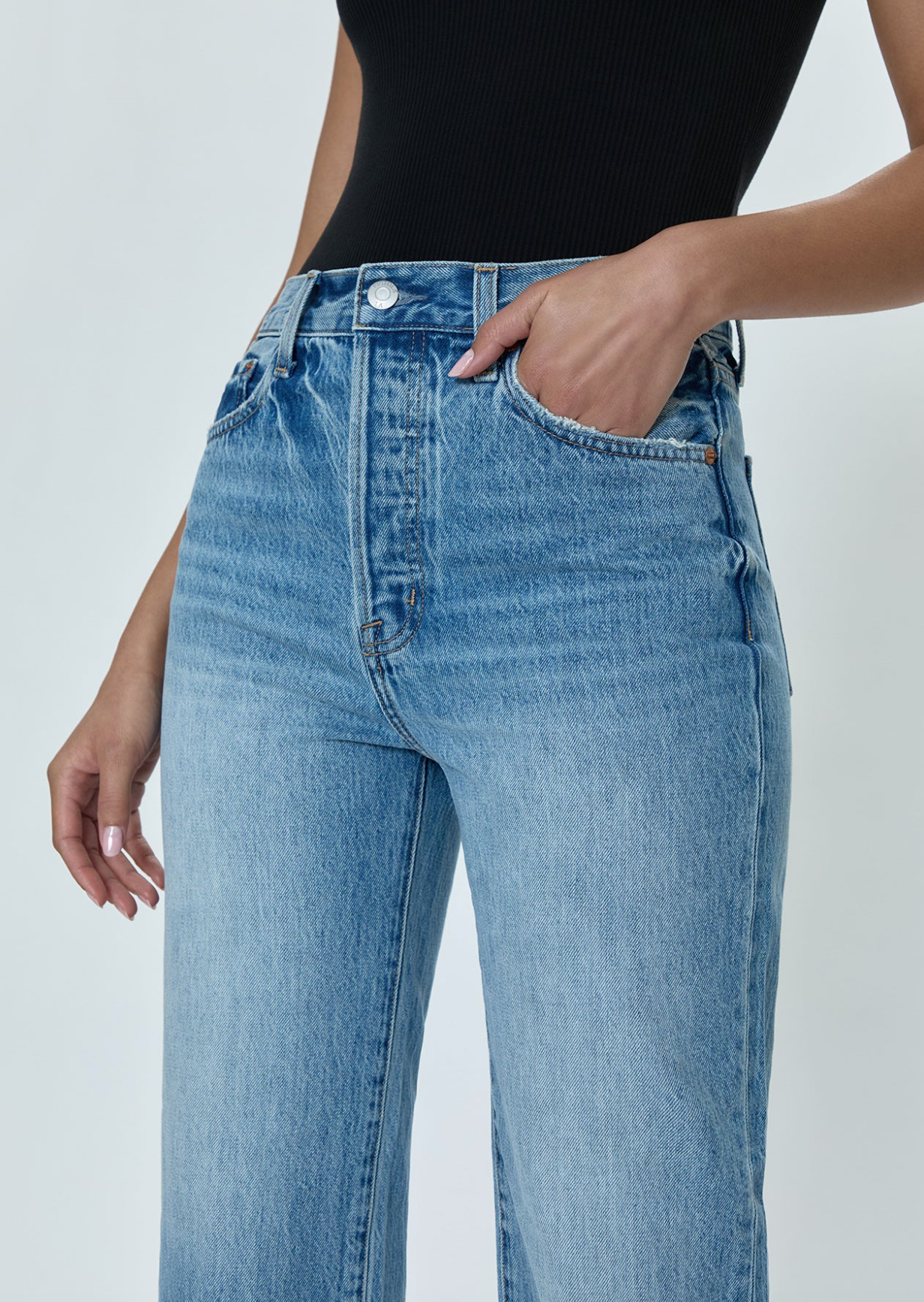 Cassie Super High Rise Straight  Era Vintage