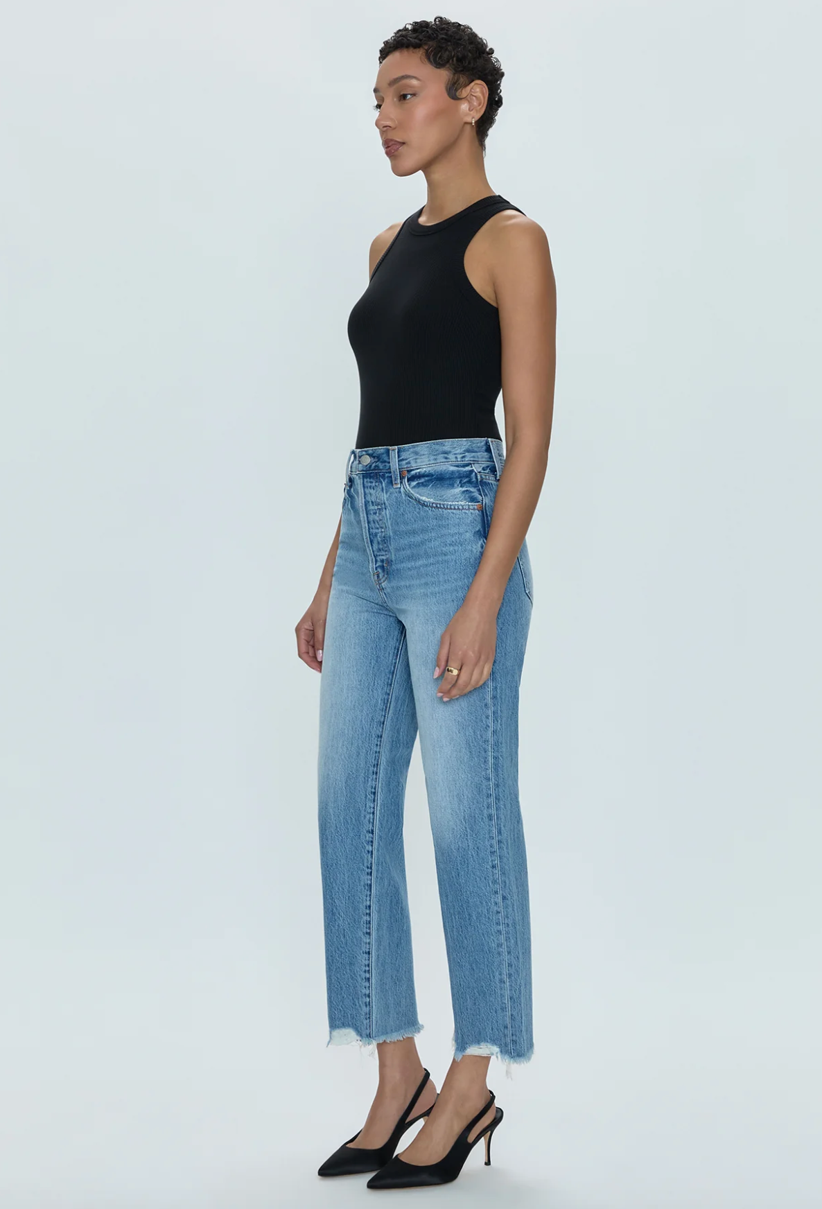 Cassie Super High Rise Straight  Era Vintage