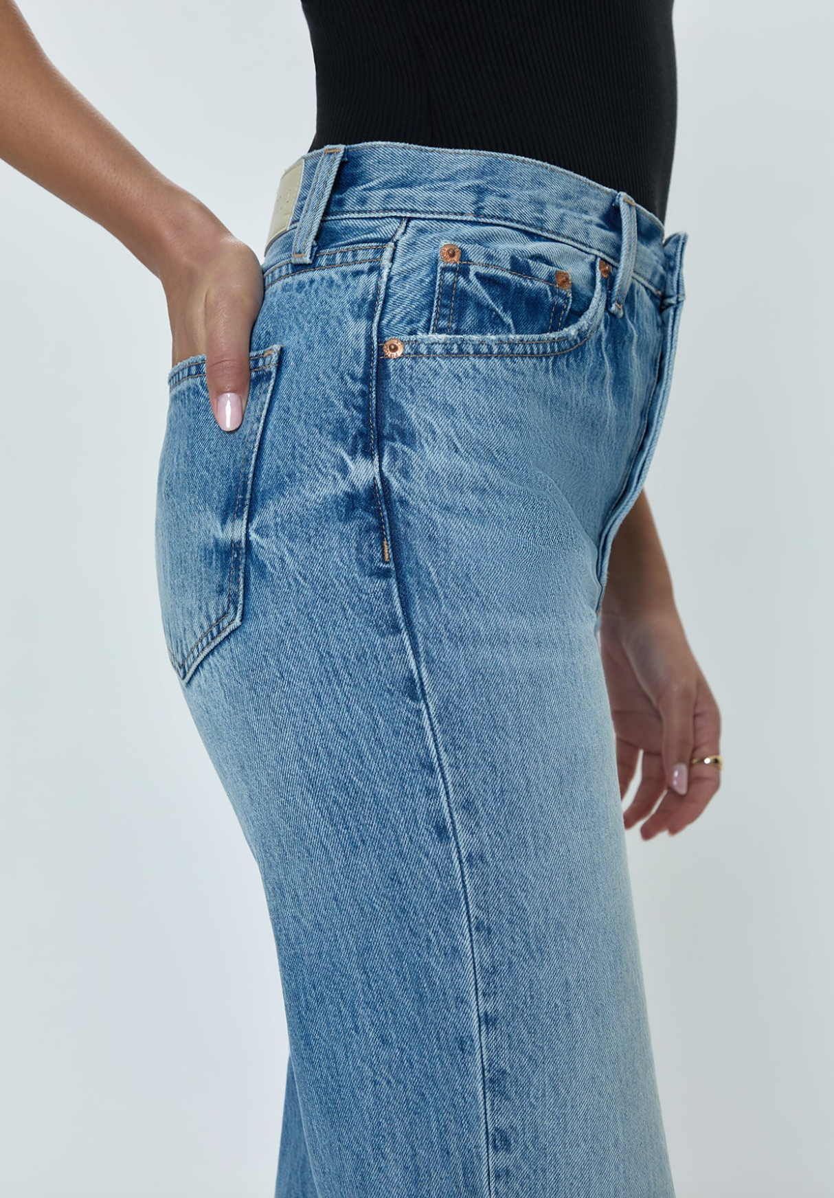 Cassie Super High Rise Straight  Era Vintage