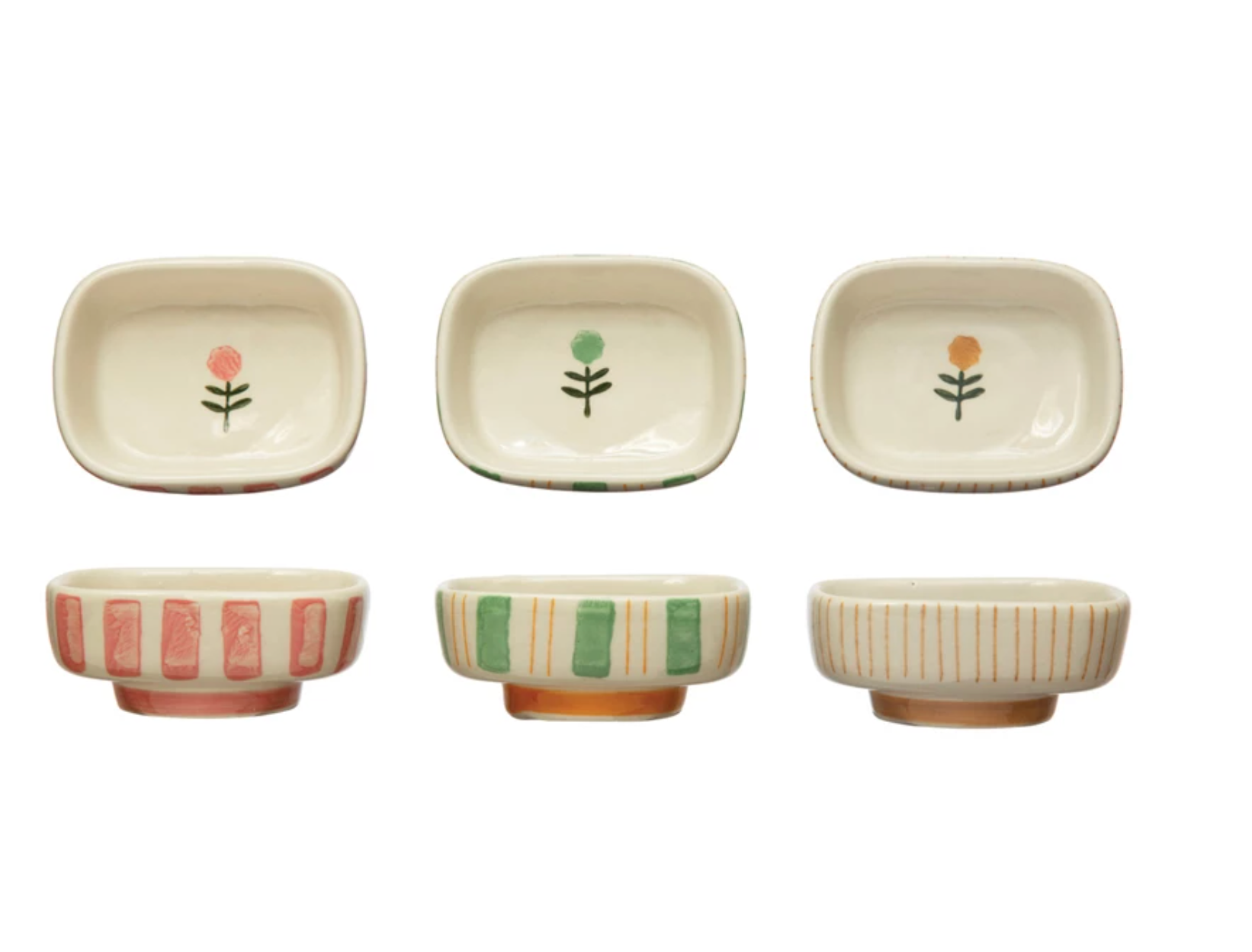 Stoneware Dish Flower