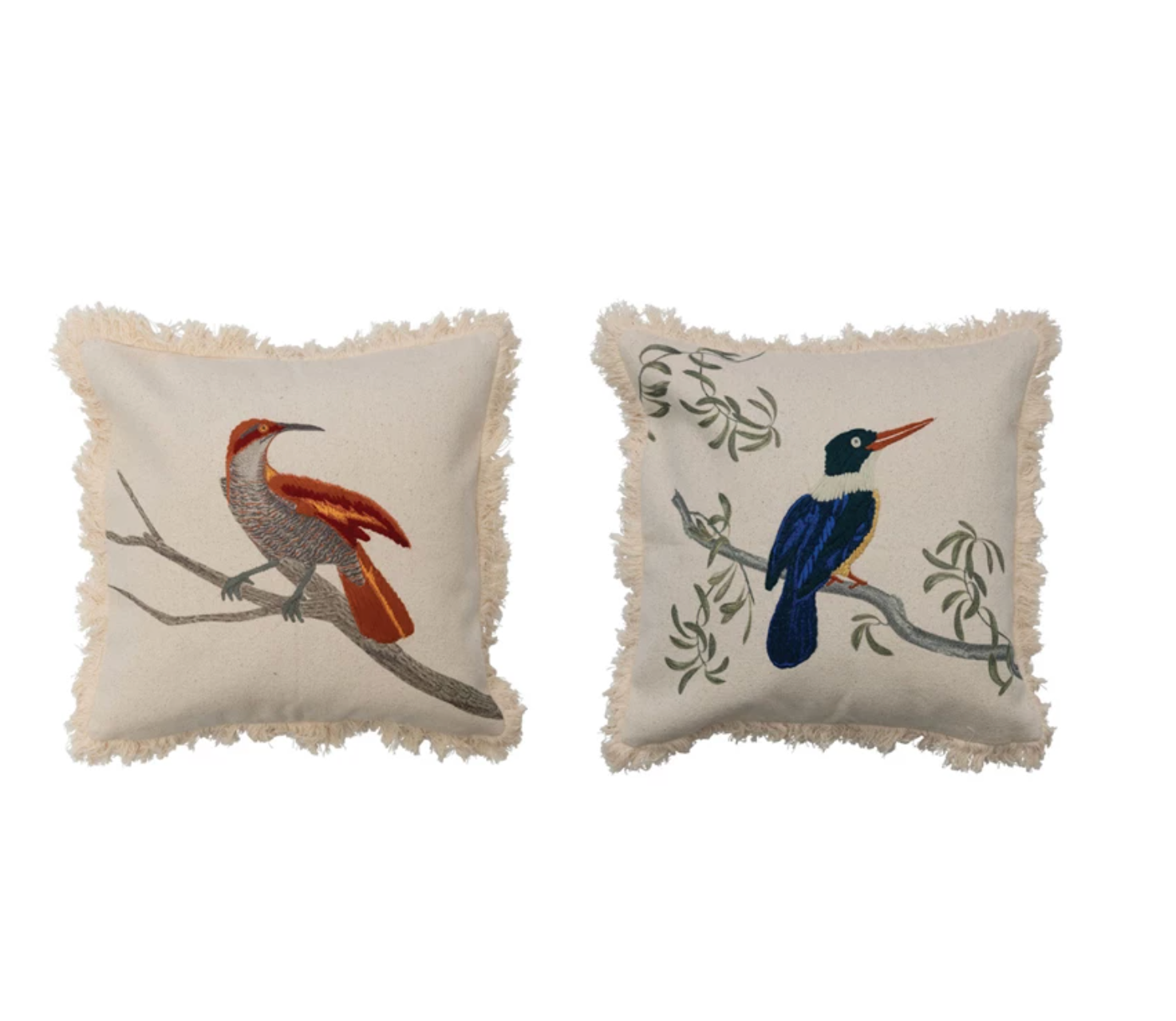 Square Pillow Bird