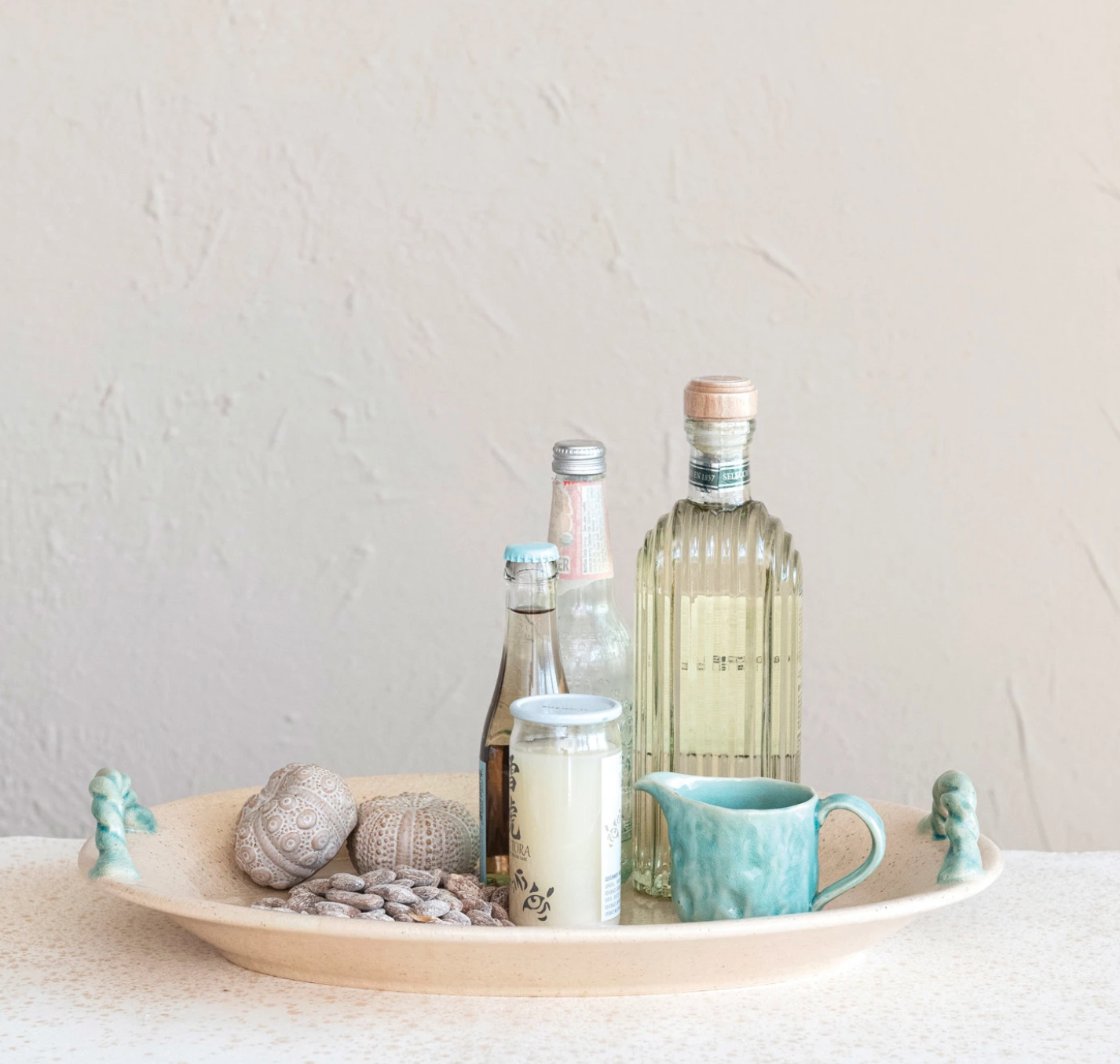 Platter w Handle Terracota