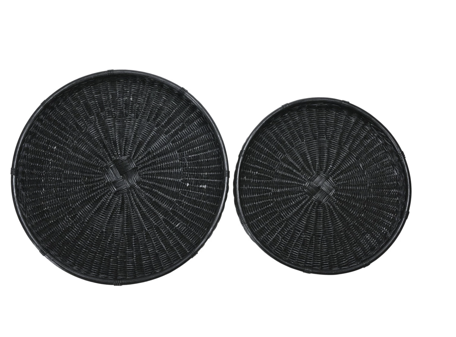 Lucia Round Tray Black