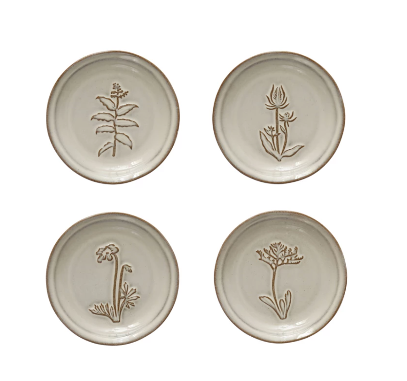 Marilu Dish White Brown