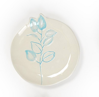 Lily Tidbit Plate Blue