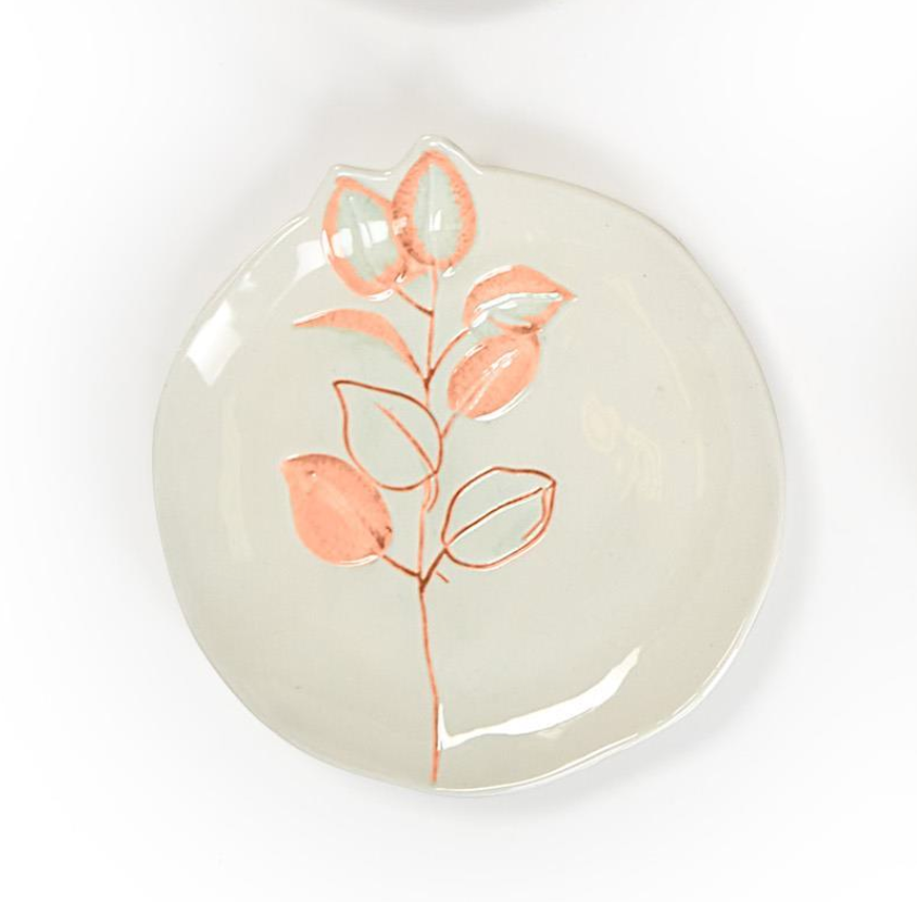 Lily Tidbit Plate Peach