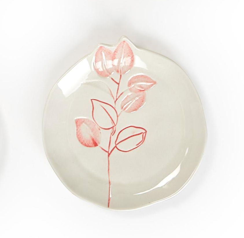 Lily Tidbit Plate Pink