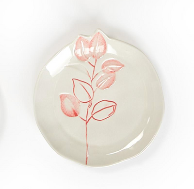 Lily Tidbit Plate Pink