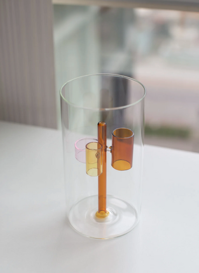 Vase 3 amber