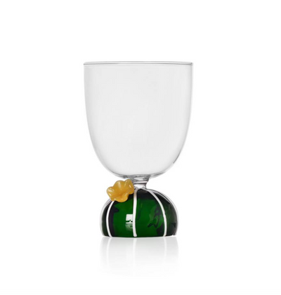 Water Glass Yellow Flower