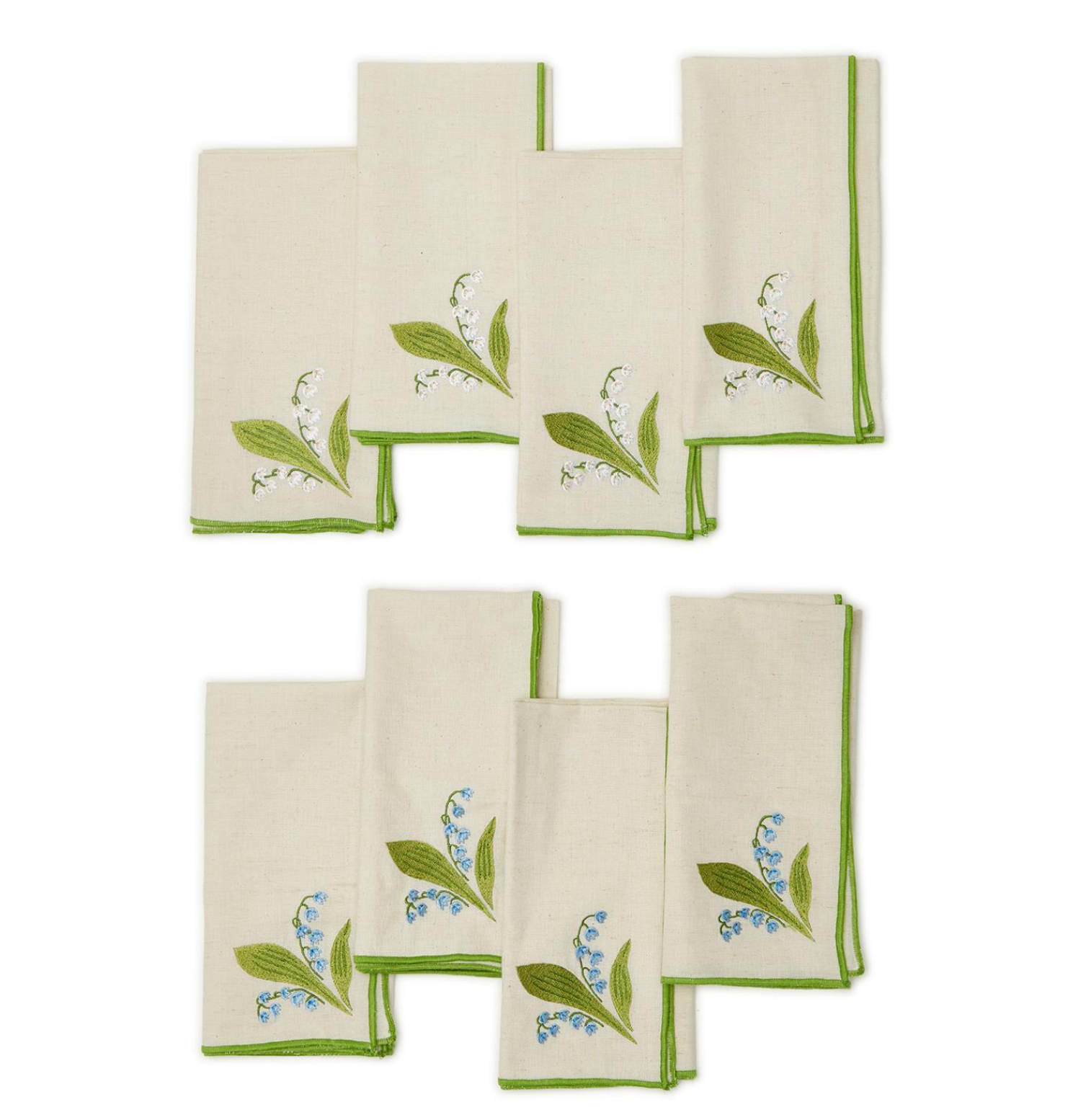 Lily of the Valley Embroidered Napkins
