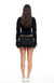 Double Ruffle Mini Skirt Onyx